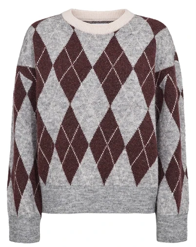 Nümph - NUTikla Pullover Strik - Medium Grey Melange 